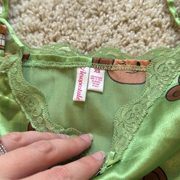 Green Monkey Print Women's Sleepwear Set - Picture 2 of 3